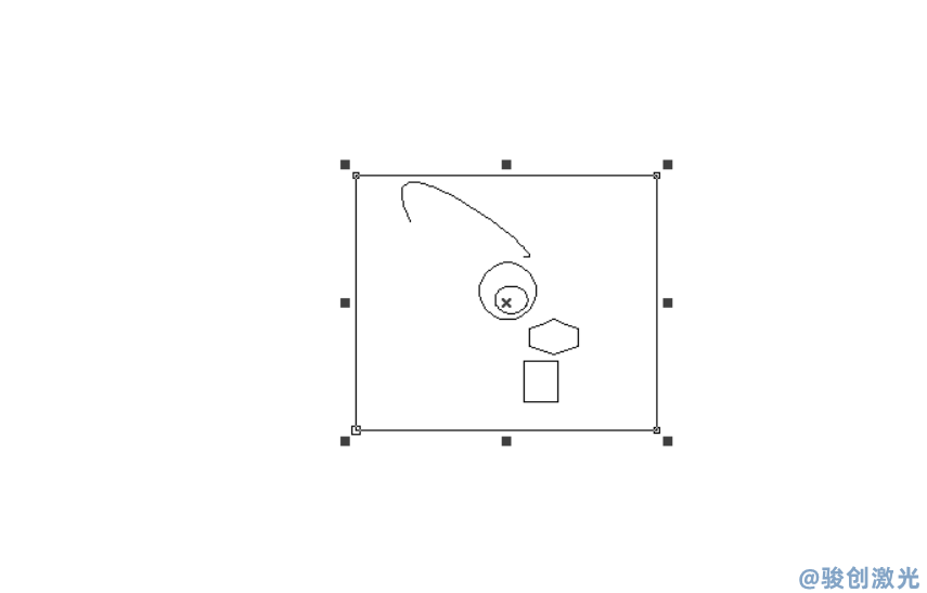 激光打標(biāo)機(jī)解散群組后框框怎么去除(圖3)
